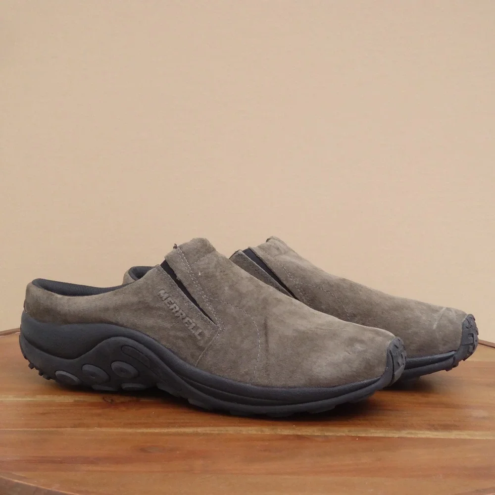 Merrell Mens Jungle Slide Moc Slip On Shoes Brown Suede 13